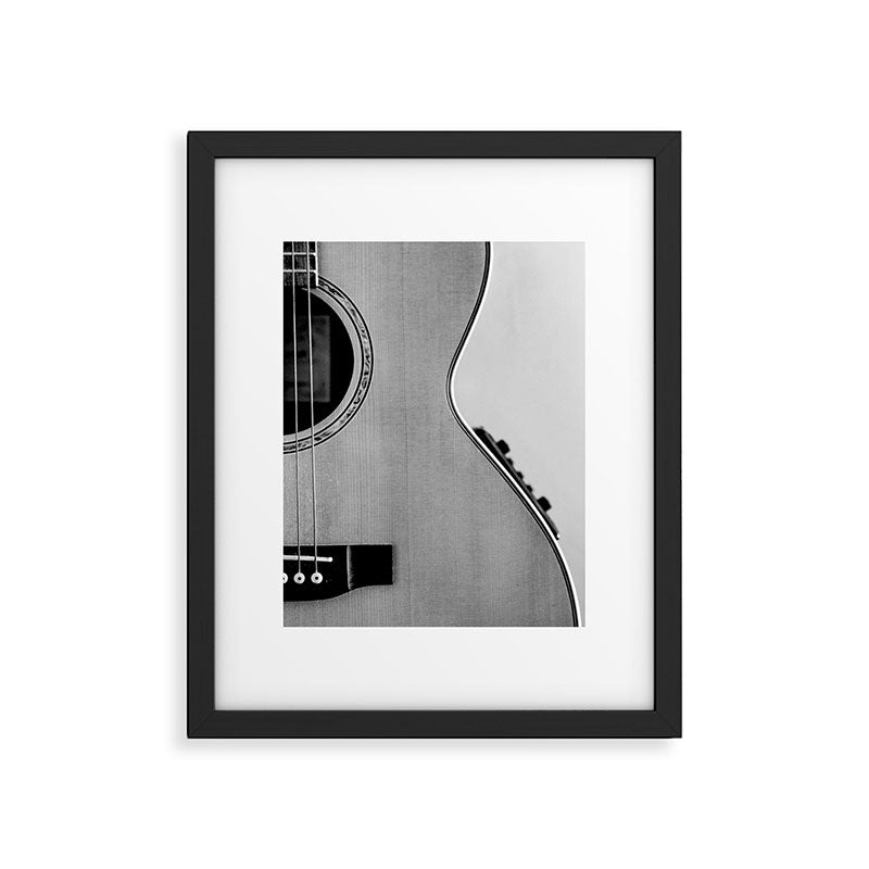 acoustic electric guitar music aesthetic close up elegant fine art photography  Framed Art Print Gallery Image 6