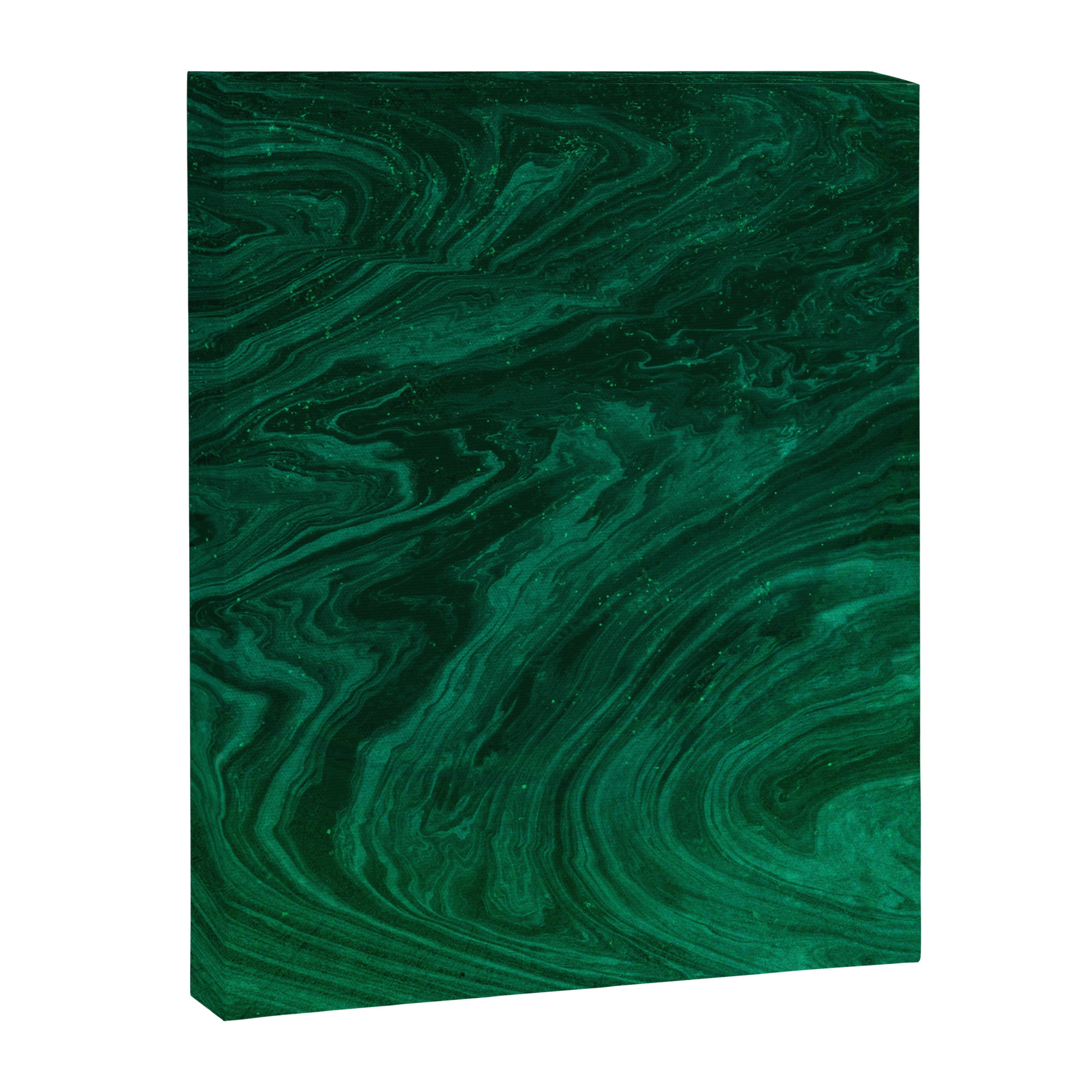 malachite green marbleized effect marble painting Canvas Print Gallery Image 8