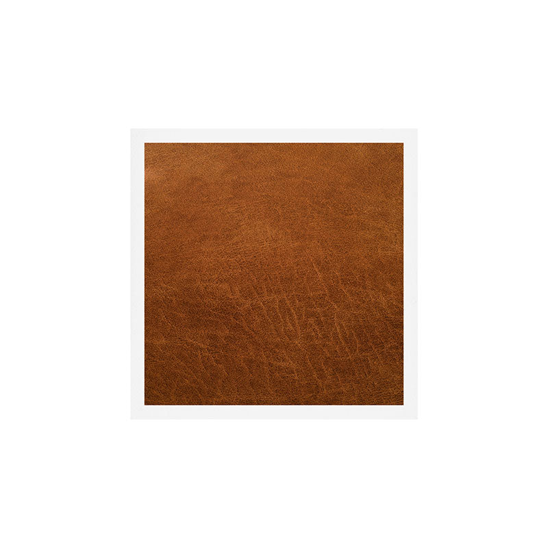 medium cognac conditioned leather ( faux  ) Art Print Gallery Image 1