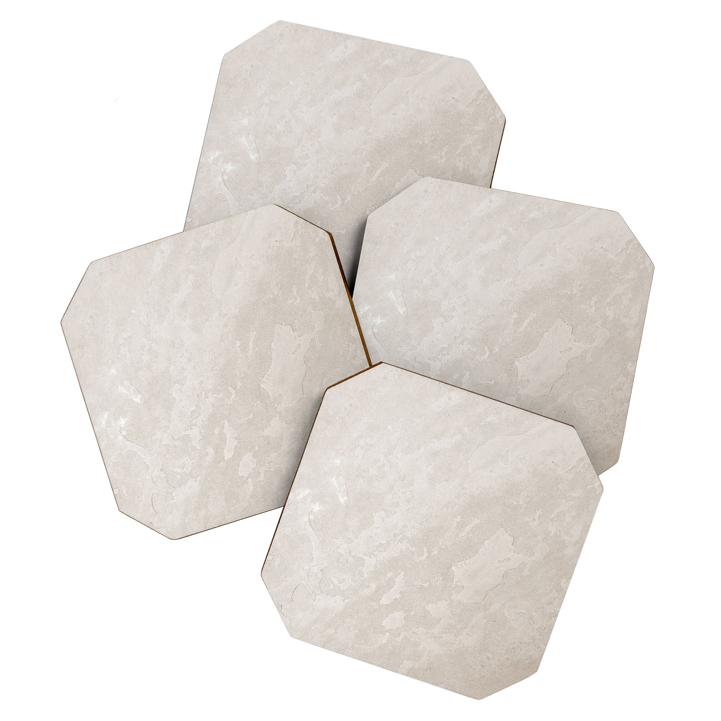 tan plaster stone finish look Coaster Gallery Image 1