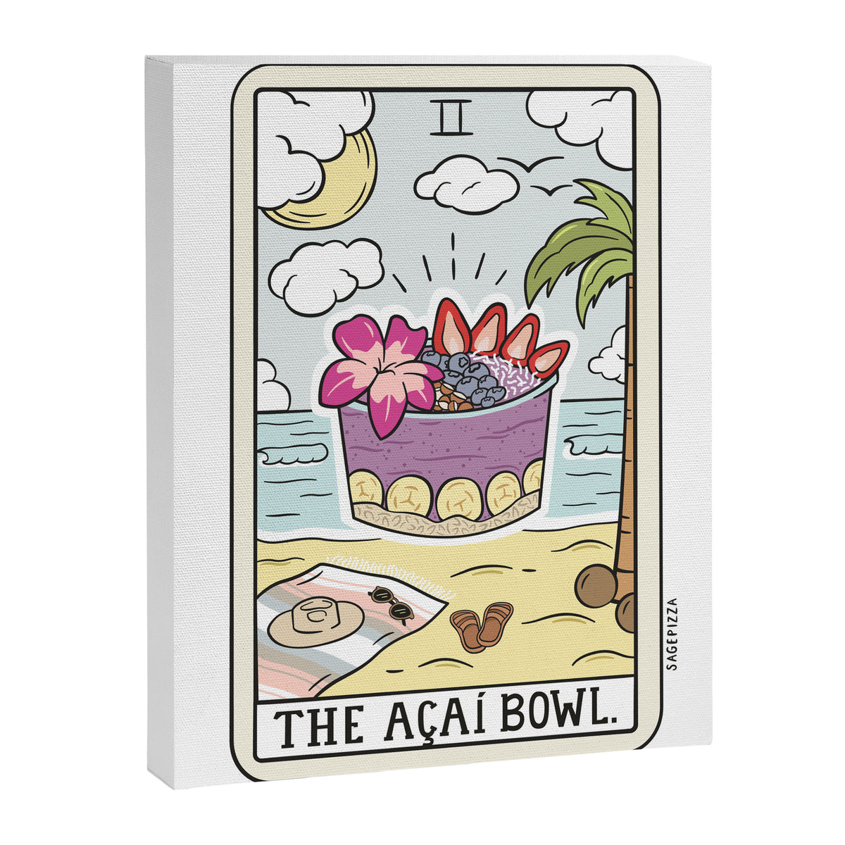 ACAI BOWL READING Canvas Print Gallery Image 6