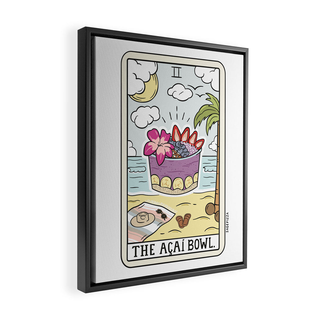 ACAI BOWL READING Framed Canvas Print Gallery Image 2