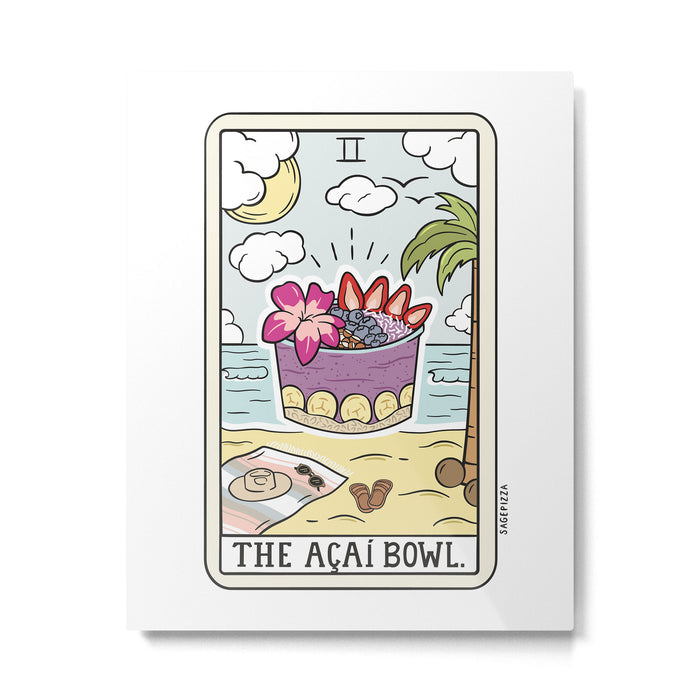 ACAI BOWL READING Metal Print Gallery Image 1