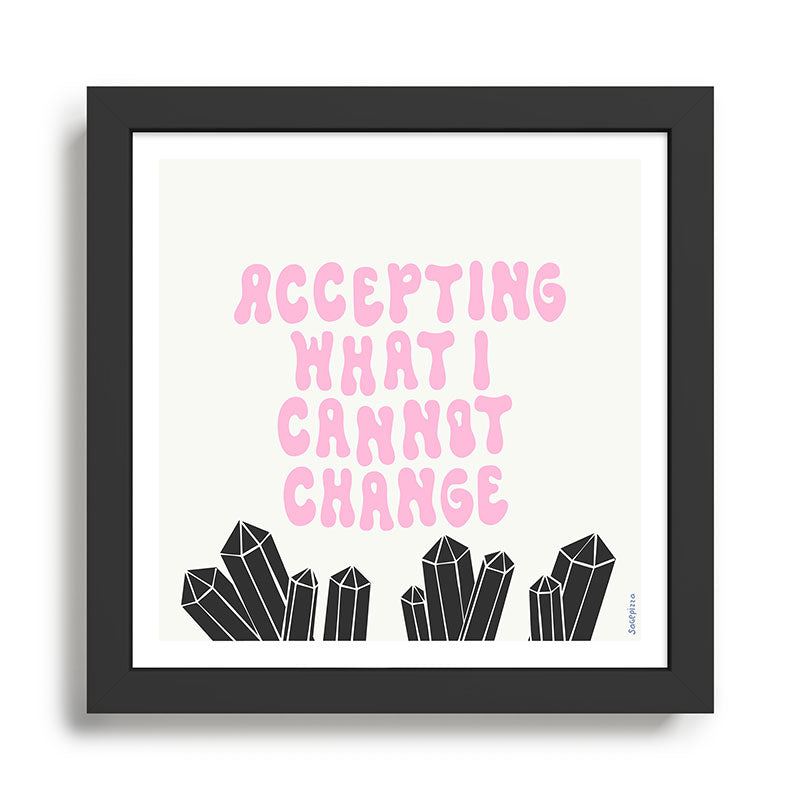 ACCEPTING Framed Art Print Gallery Image 1