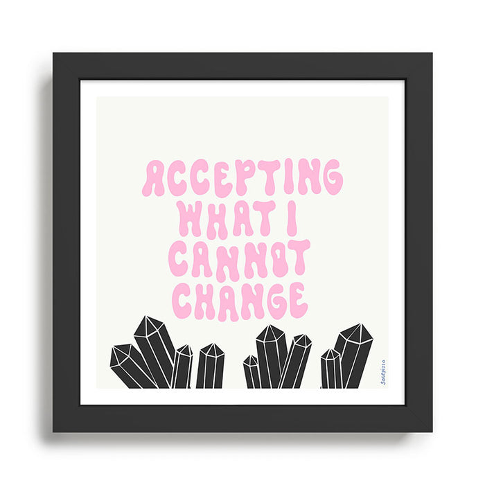 ACCEPTING Framed Art Print Gallery Image 1