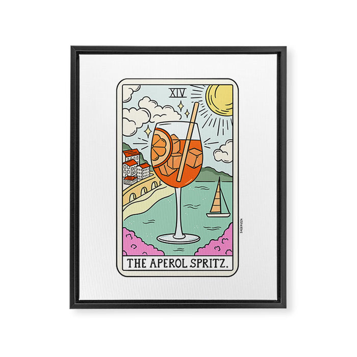 SPRITZ READING Framed Canvas Print Gallery Image 1
