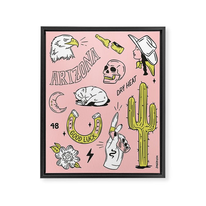 ARIZONA FLASH SHEET Framed Canvas Print Gallery Image 1