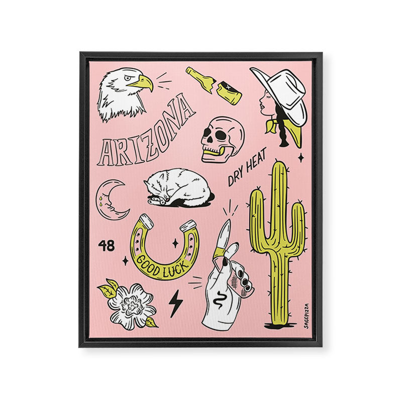 ARIZONA FLASH SHEET Framed Canvas Print Gallery Image 6
