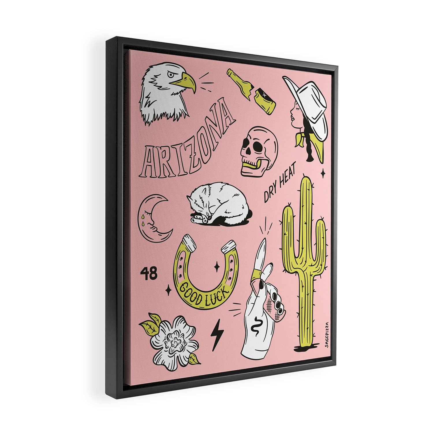 ARIZONA FLASH SHEET Framed Canvas Print Gallery Image 2