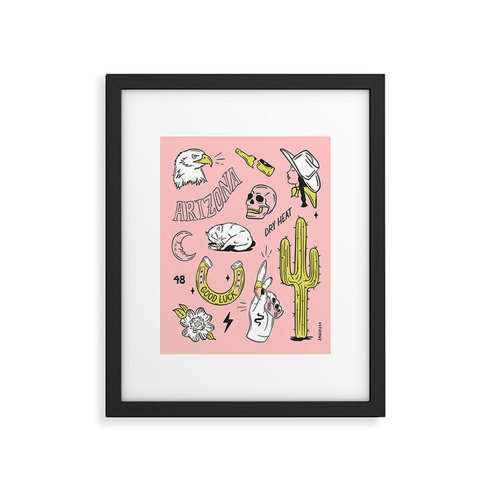 ARIZONA FLASH SHEET Framed Art Print Gallery Image 1