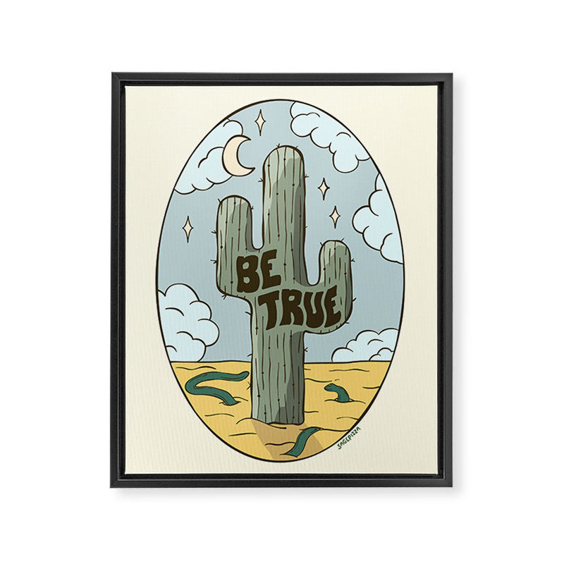 BE TRUE Framed Canvas Print Gallery Image 6