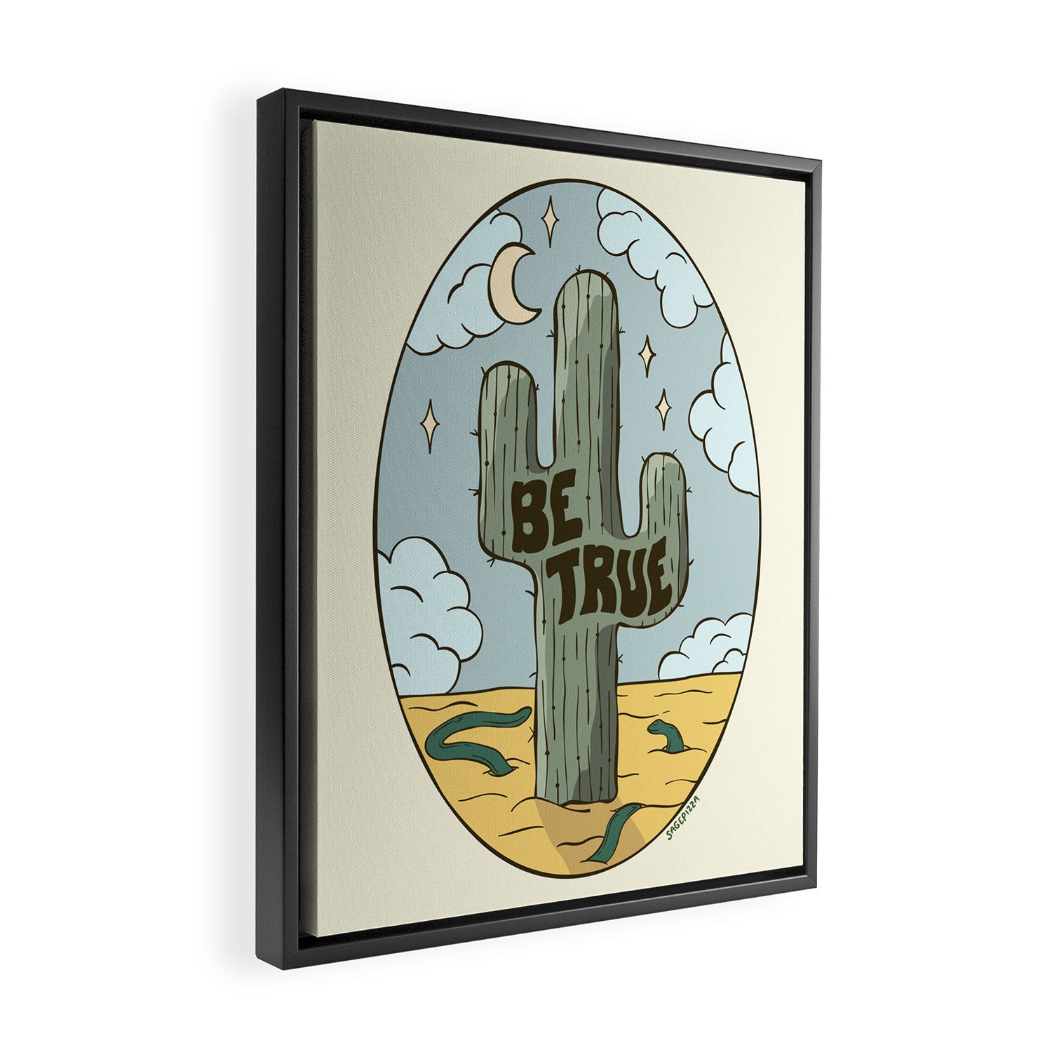 BE TRUE Framed Canvas Print Gallery Image 2
