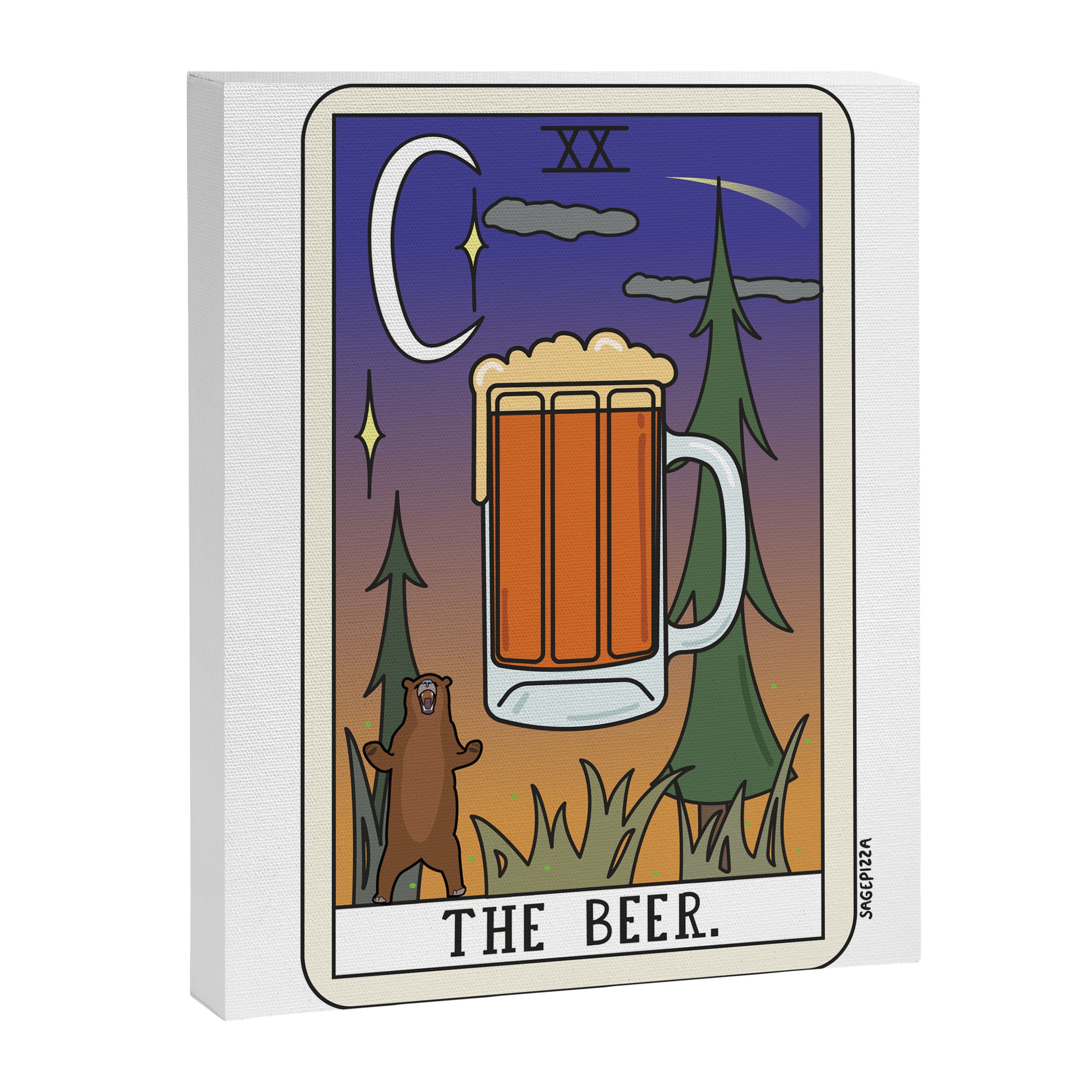 Beer Reading Canvas Print Gallery Image 6