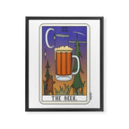 Beer Reading Framed Canvas Print Gallery Image 6