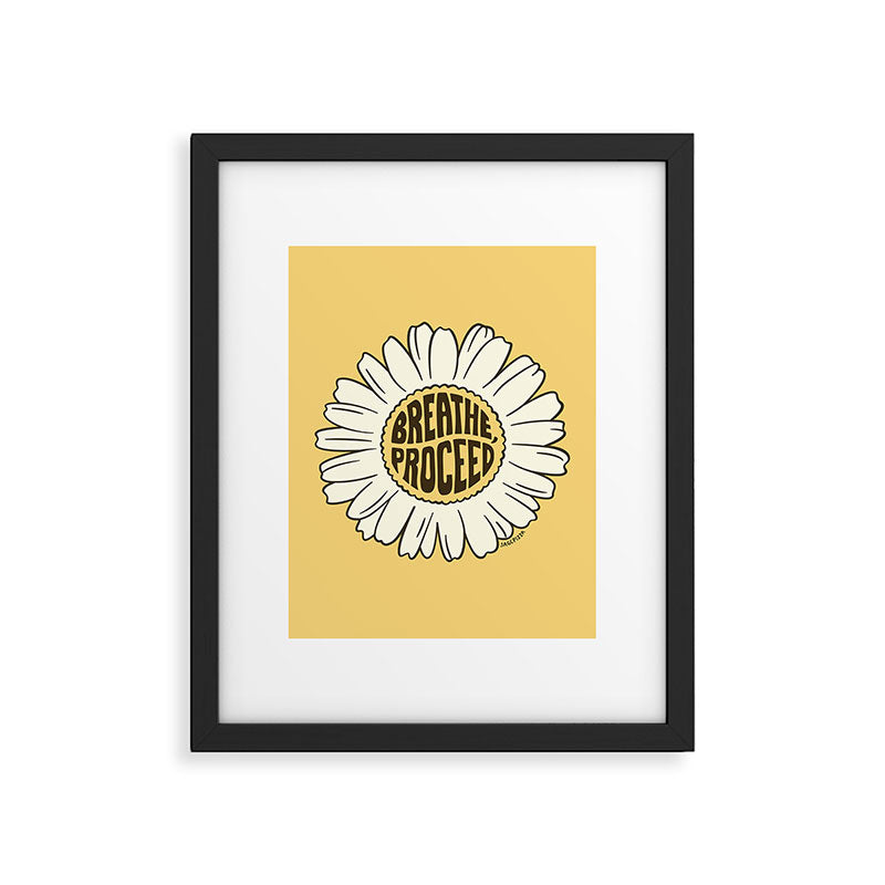 BREATHE, PROCEED Framed Art Print Gallery Image 6