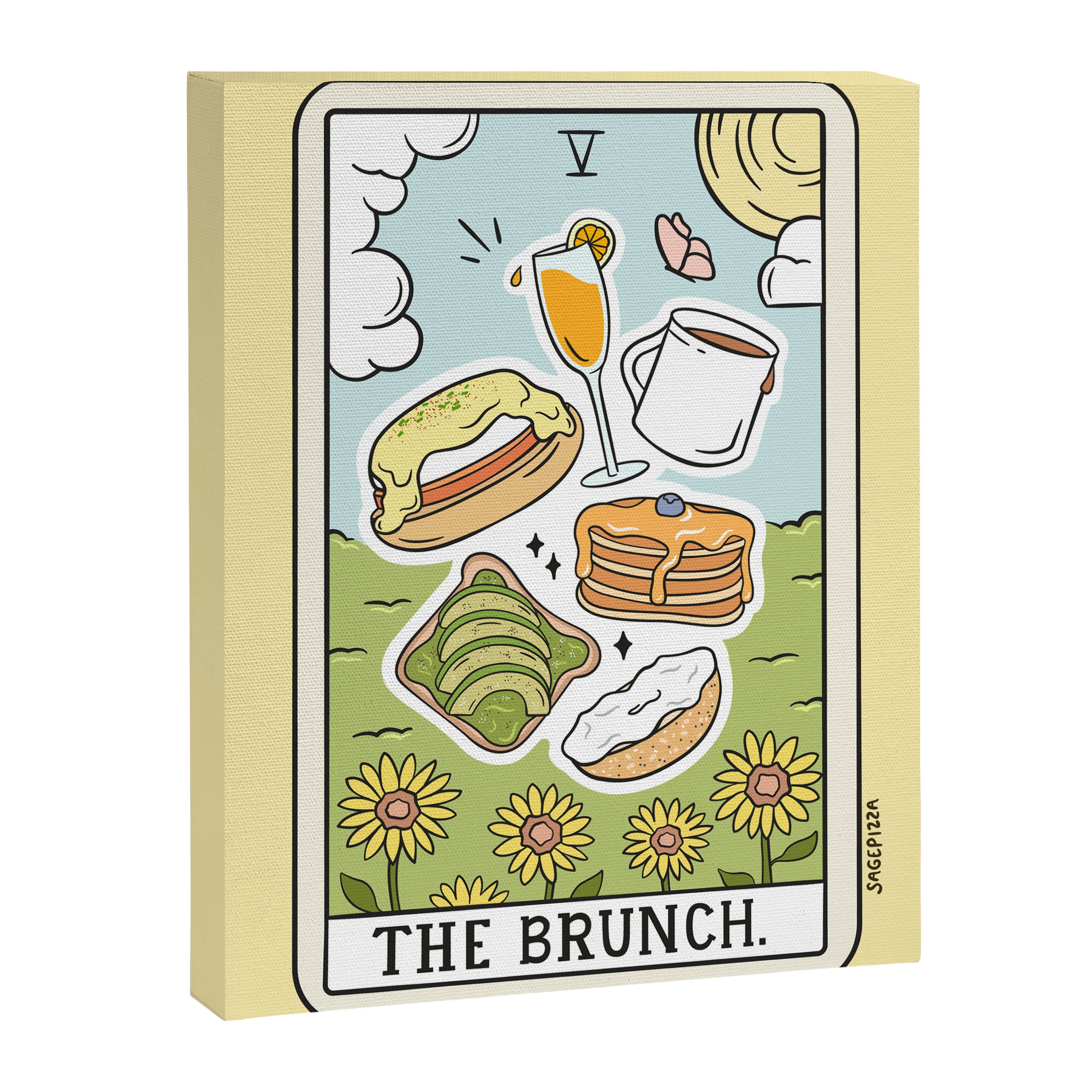Brunch Reading Canvas Print Gallery Image 6