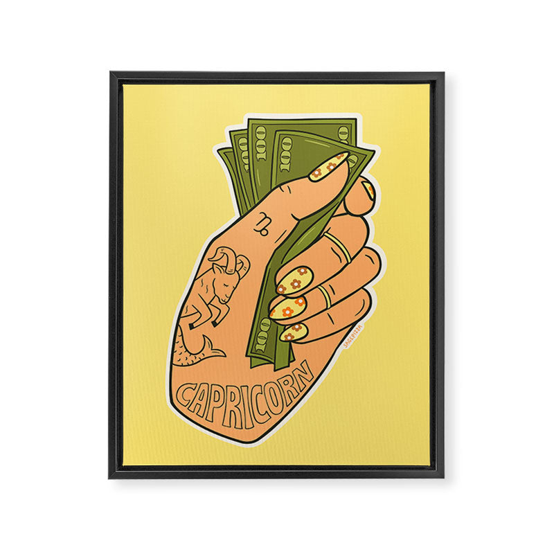 CAPRICORN Framed Canvas Print Gallery Image 3