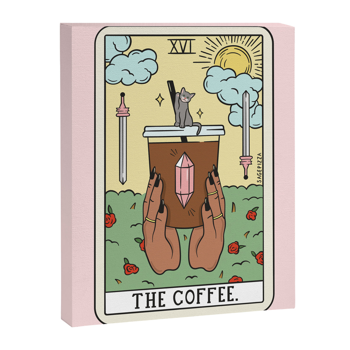 COFFEE READING UPDATED (DARK) Canvas Print Gallery Image 6
