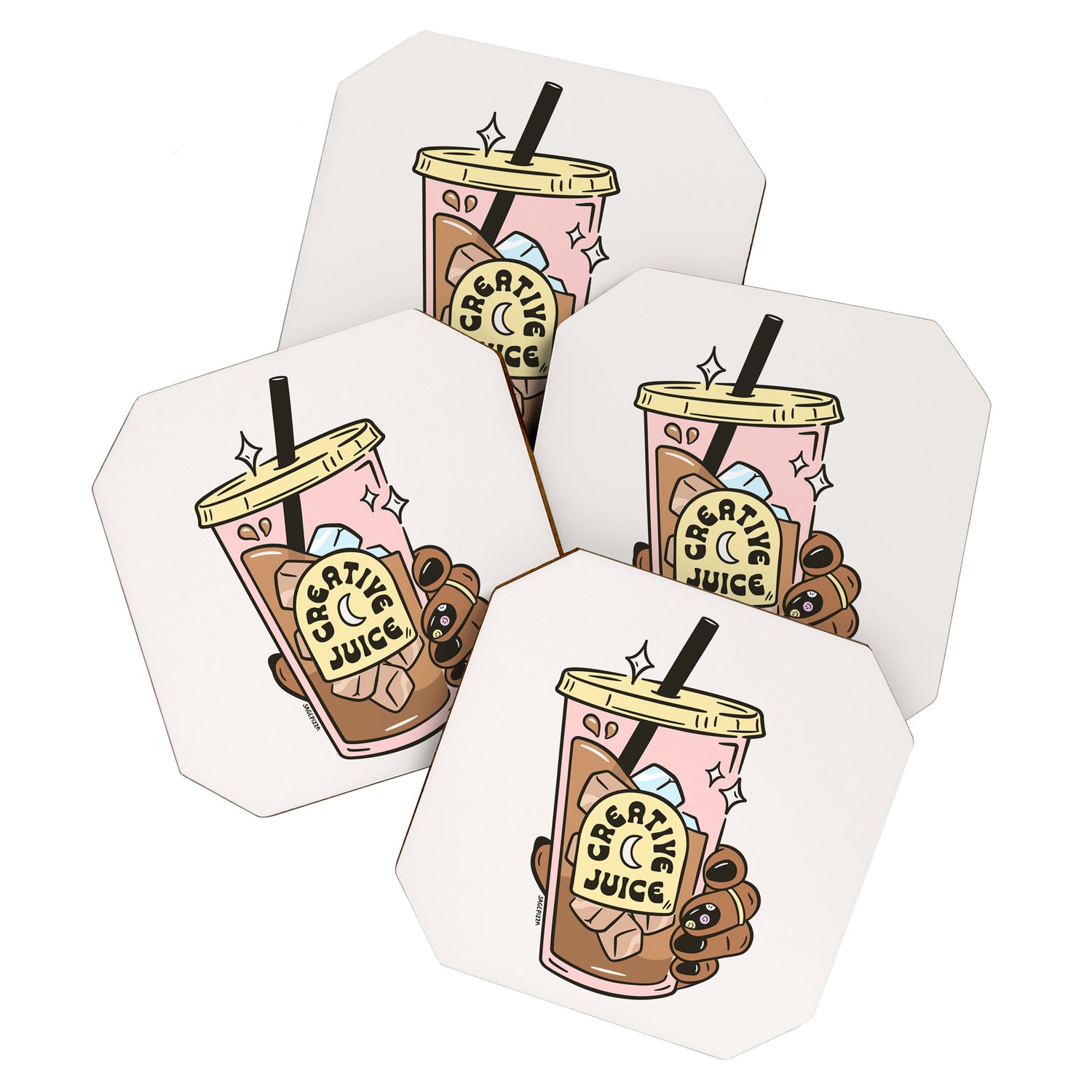 CREATIVE JUICE (DARK) Coaster Gallery Image 1