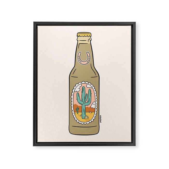 DESERT BREW Framed Canvas Print Gallery Image 1