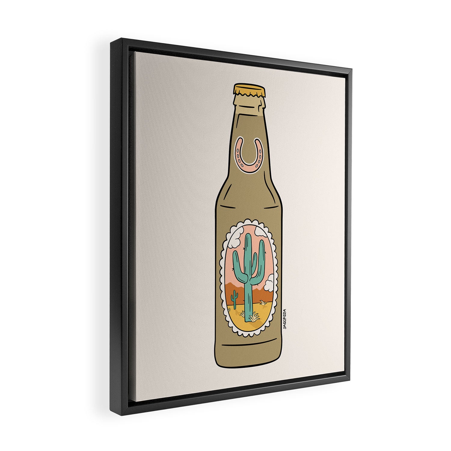 DESERT BREW Framed Canvas Print Gallery Image 2