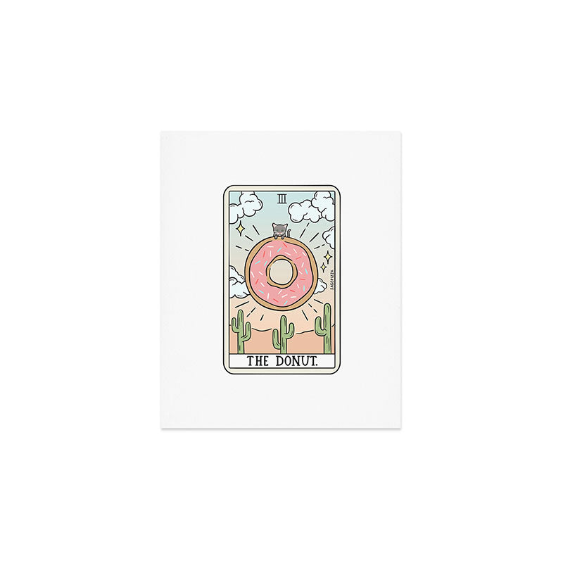 DONUT READING Art Print Gallery Image 1