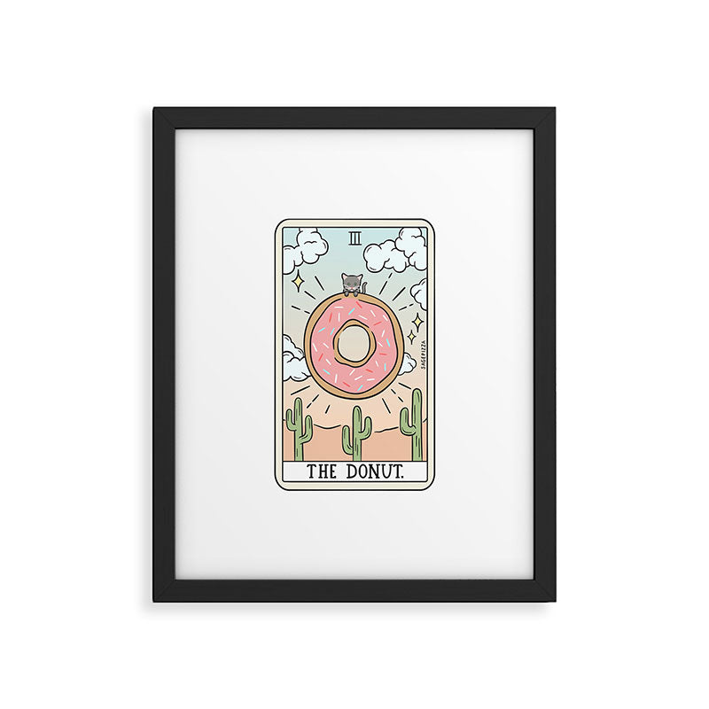 DONUT READING Framed Art Print Gallery Image 4
