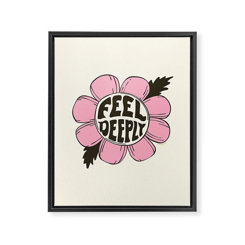 FEEL DEEPLY Framed Canvas Print Gallery Image 8