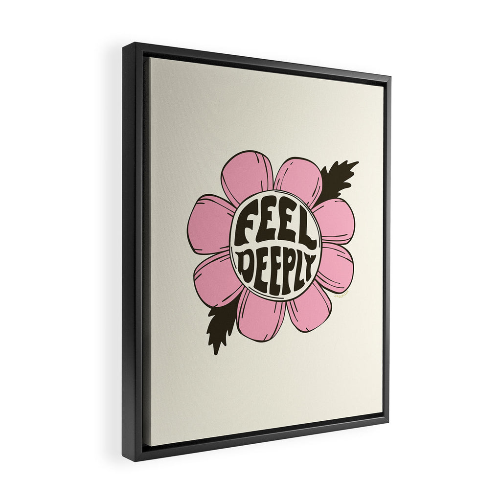 FEEL DEEPLY Framed Canvas Print Gallery Image 2