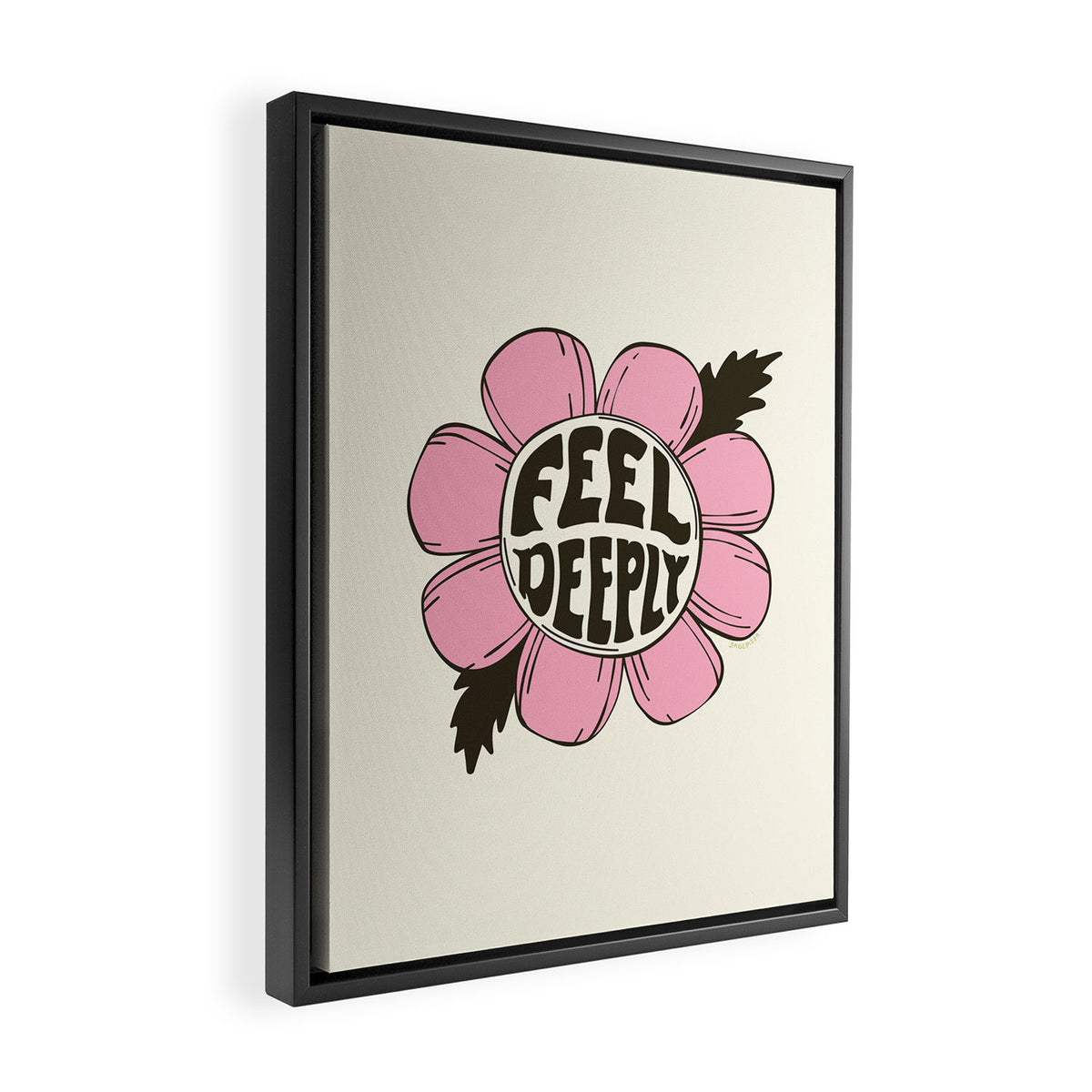 FEEL DEEPLY Framed Canvas Print Gallery Image 2