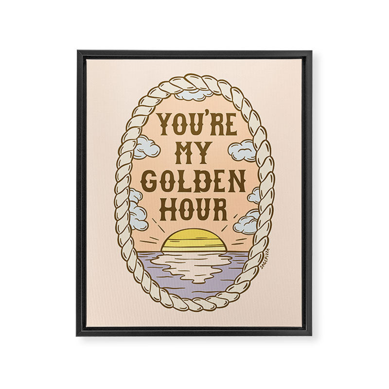 GOLDEN HOUR Framed Canvas Print Gallery Image 6