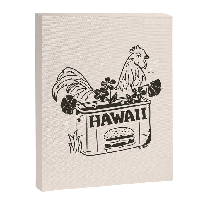 HAWAII (In Cream) Canvas Print Gallery Image 1