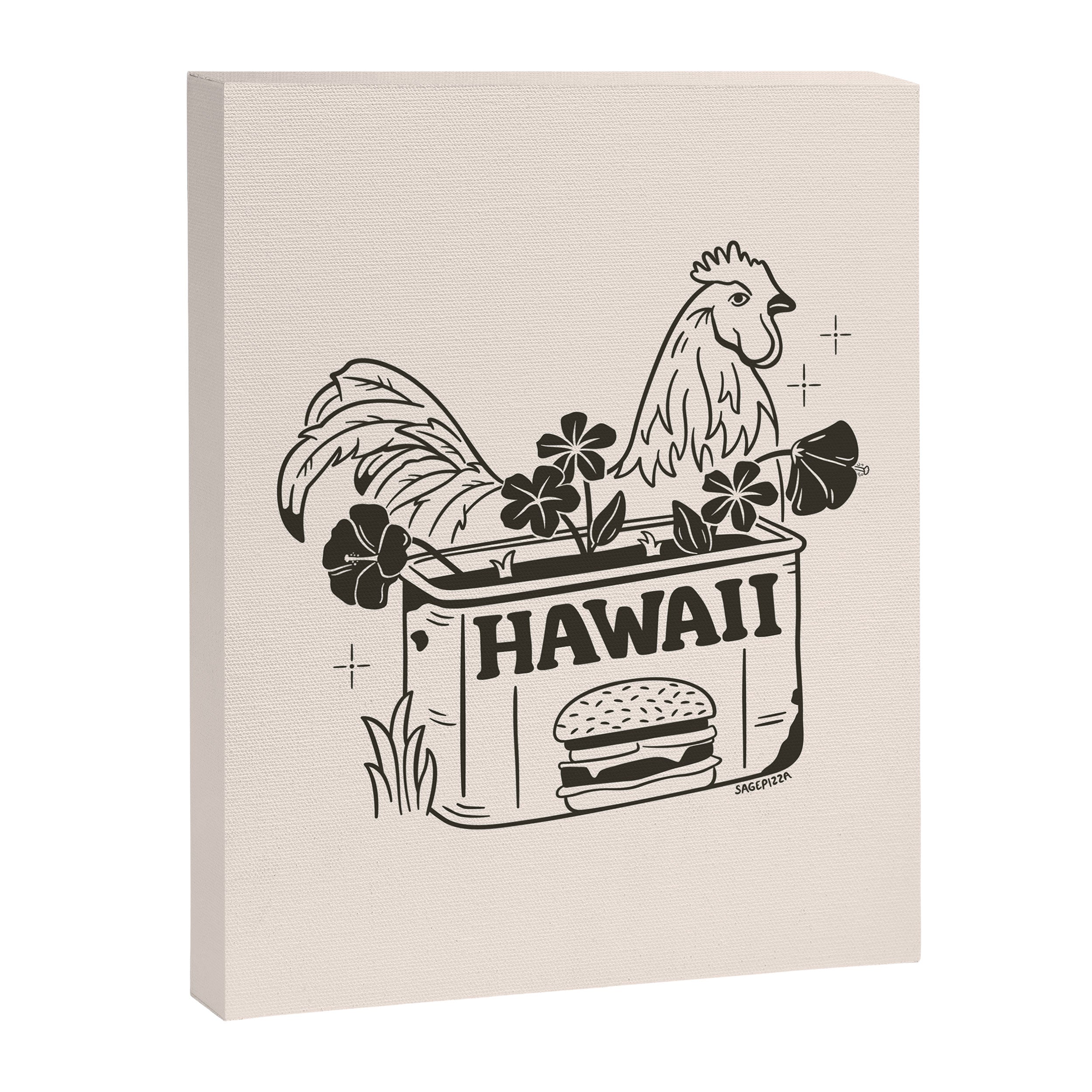 HAWAII (In Cream) Canvas Print Gallery Image 8