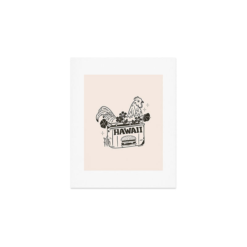 HAWAII (In Cream) Art Print Gallery Image 1