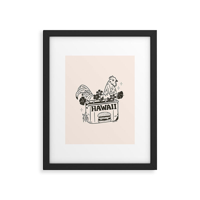 HAWAII (In Cream) Framed Art Print Gallery Image 6