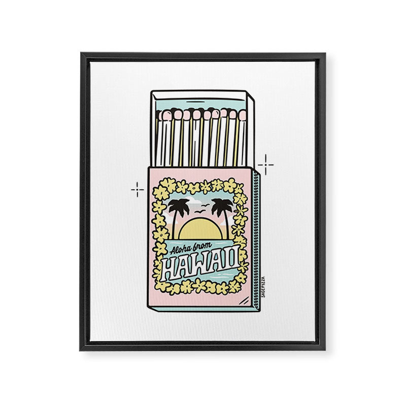Hawaii Matchbox Framed Canvas Print Gallery Image 6