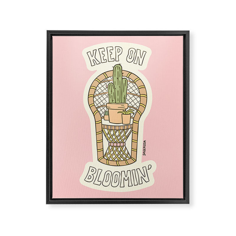 KEEP ON BLOOMIN' Framed Canvas Print Gallery Image 8