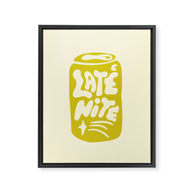 LATE NITE Framed Canvas Print Gallery Image 6
