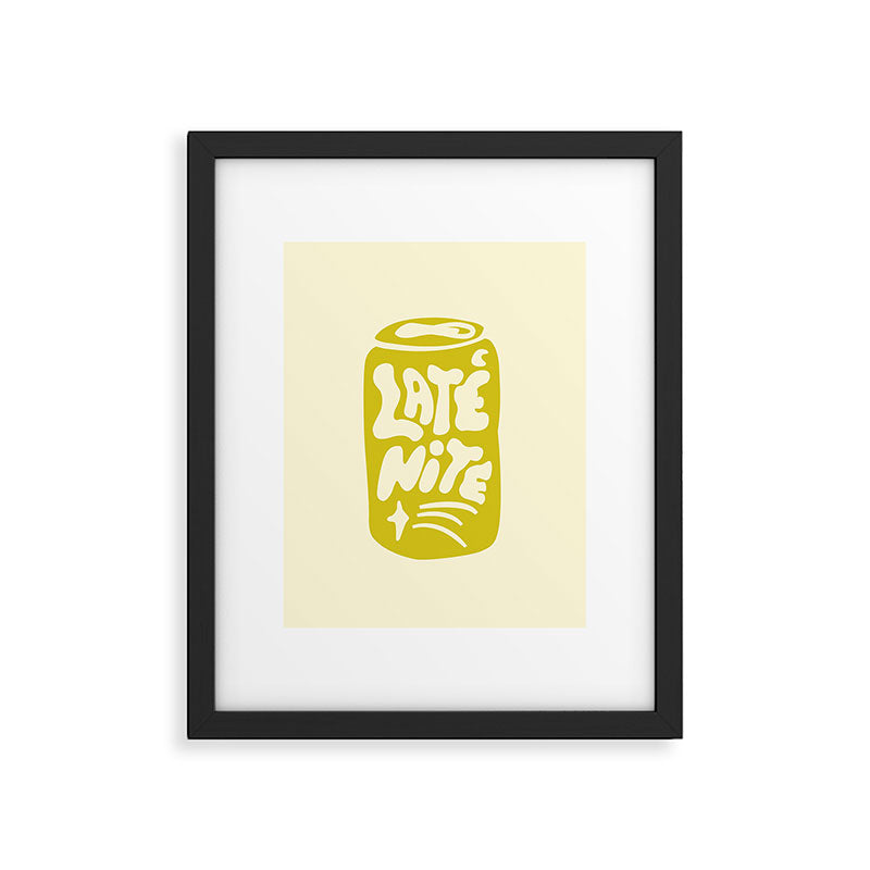LATE NITE Framed Art Print Gallery Image 5