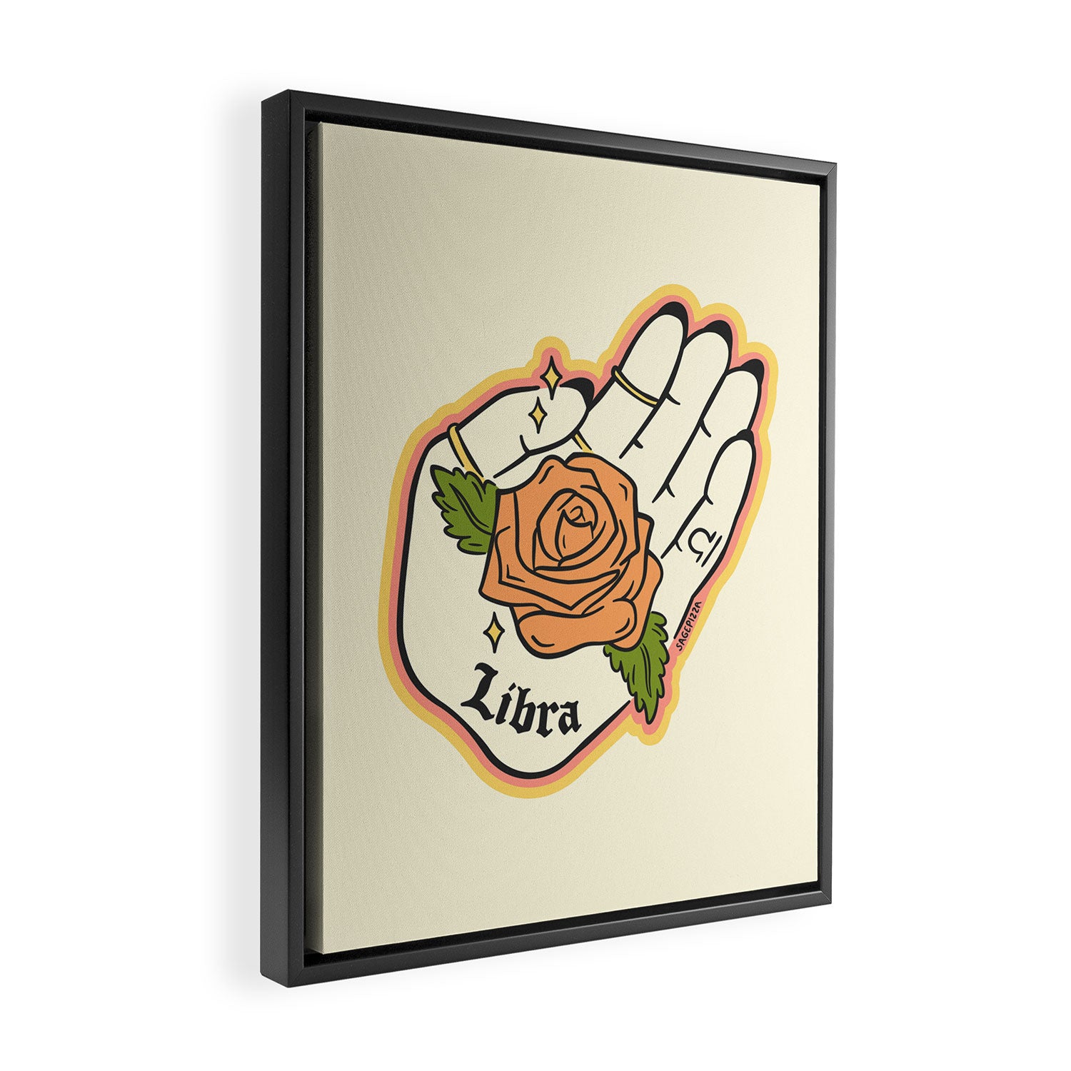 LIBRA Framed Canvas Print Gallery Image 2