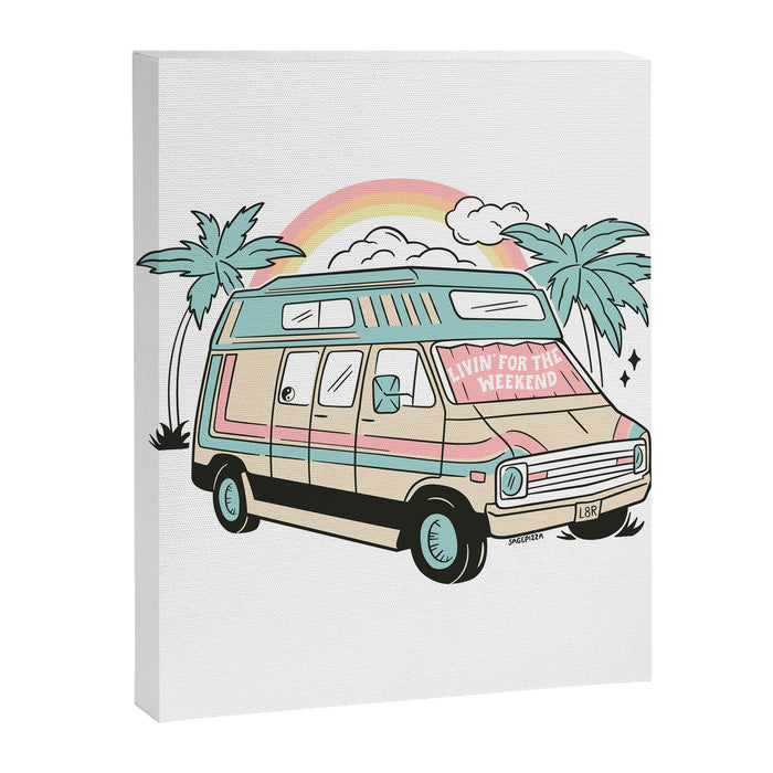 LIVIN' FOR THE WEEKEND Canvas Print Gallery Image 1