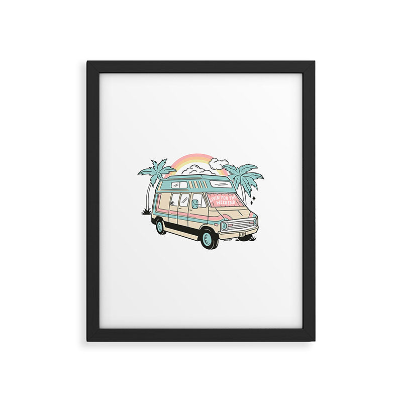LIVIN' FOR THE WEEKEND Framed Art Print Gallery Image 6