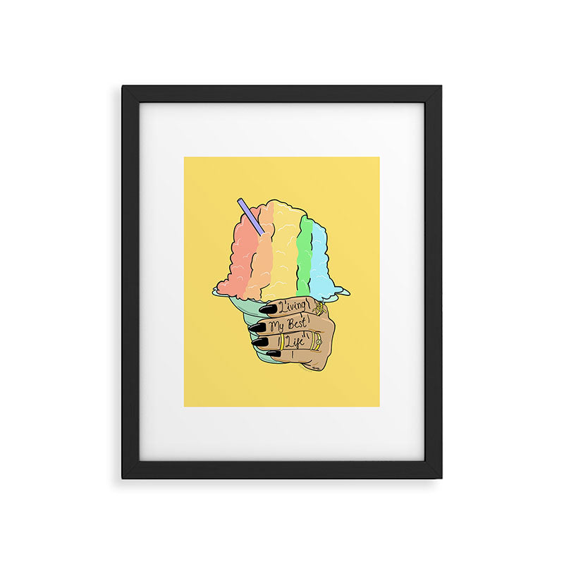 LIVING MY BEST LIFE Framed Art Print Gallery Image 5