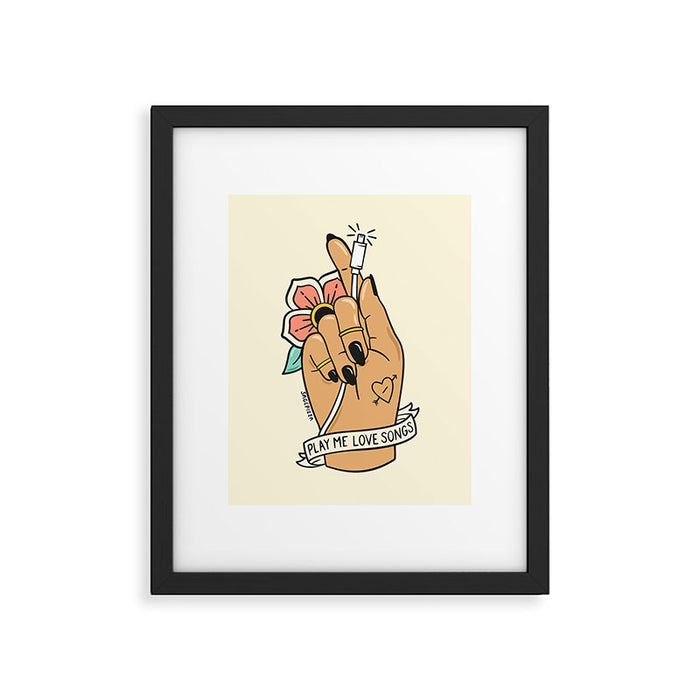 LOVE SONGS (LIGHT) Framed Art Print Gallery Image 1