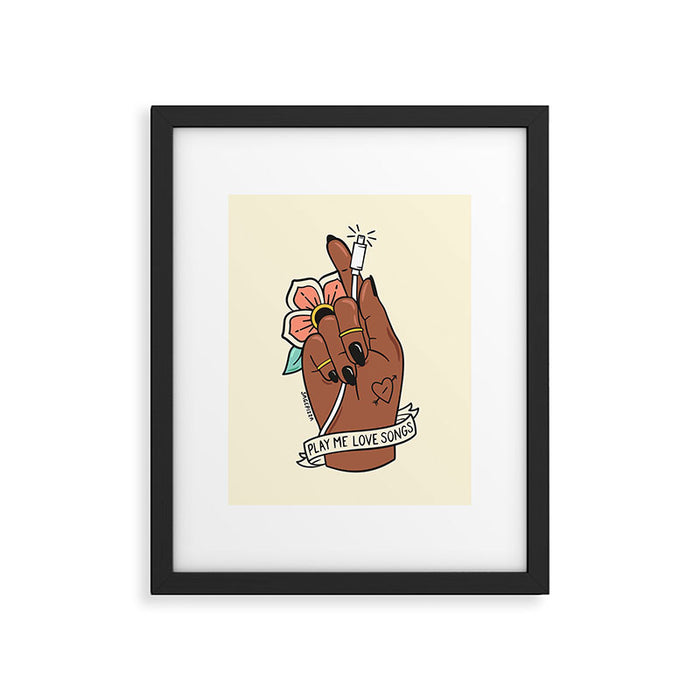 LOVE SONGS Framed Art Print Gallery Image 1