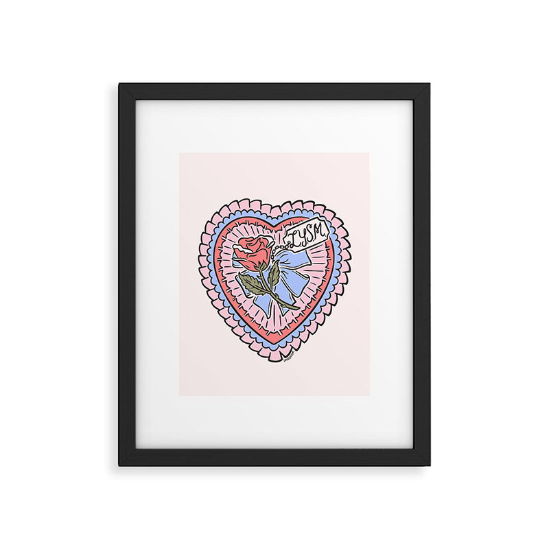 LOVE YOU SO MUCH Framed Art Print Gallery Image 6