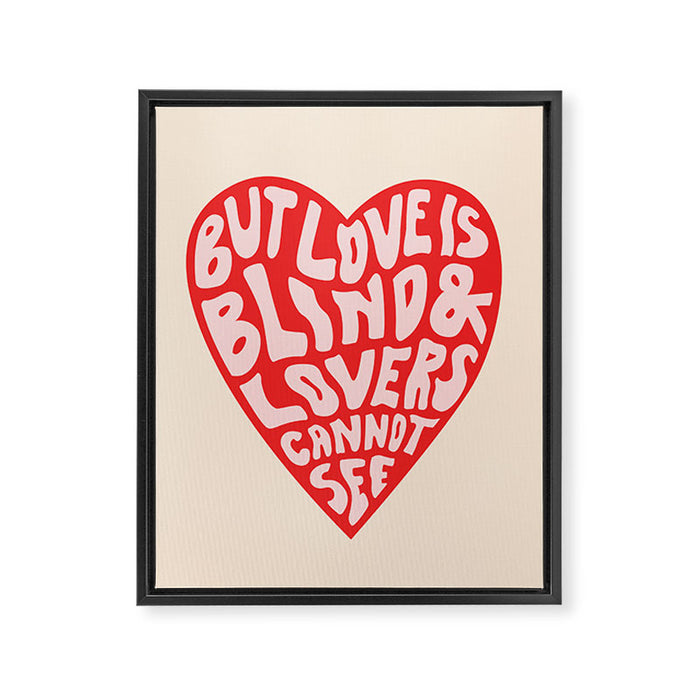 LOVERS CANNOT SEE Framed Canvas Print Gallery Image 1
