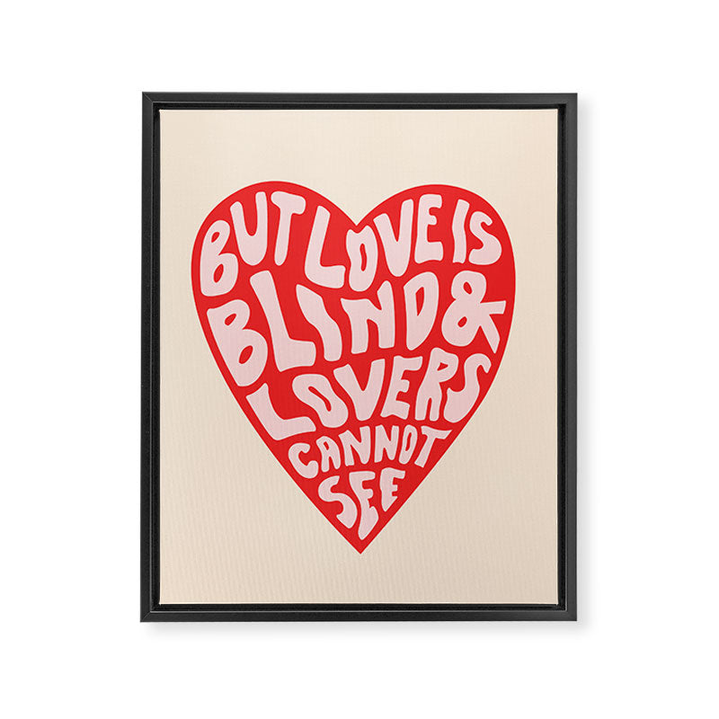 LOVERS CANNOT SEE Framed Canvas Print Gallery Image 6