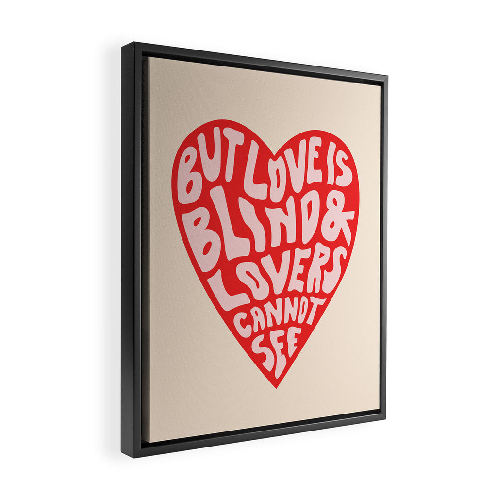 LOVERS CANNOT SEE Framed Canvas Print Gallery Image 2