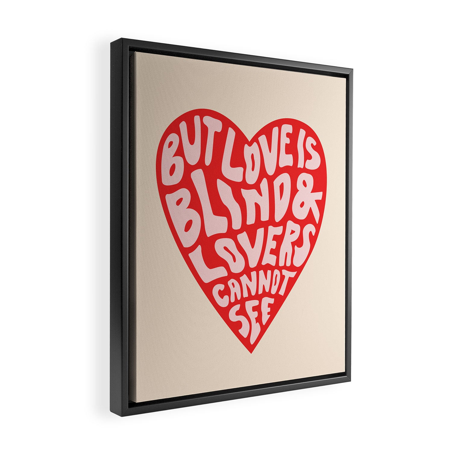 LOVERS CANNOT SEE Framed Canvas Print Gallery Image 2